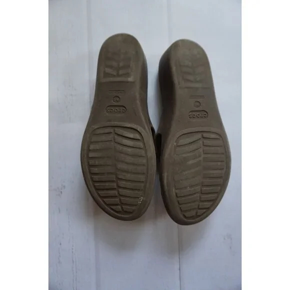 Crocs Women's Patricia Wedge Sandals in Brown - Size 8 - Picture 4 of 13